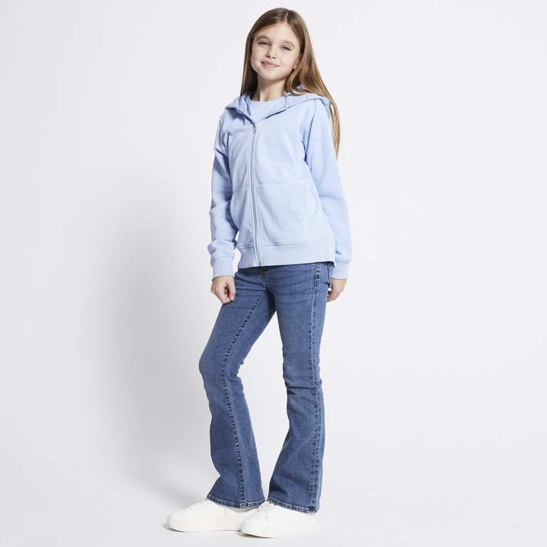 Zip hoodie "Tom star" Light blue